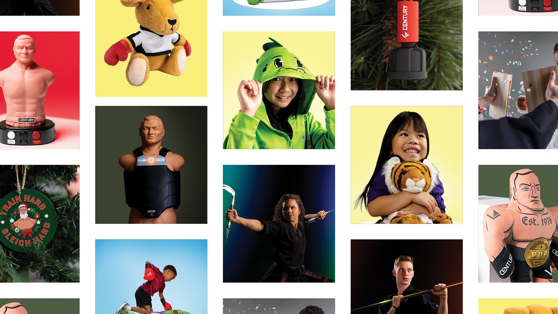 2026 Century Holiday Collection banner with collage of items