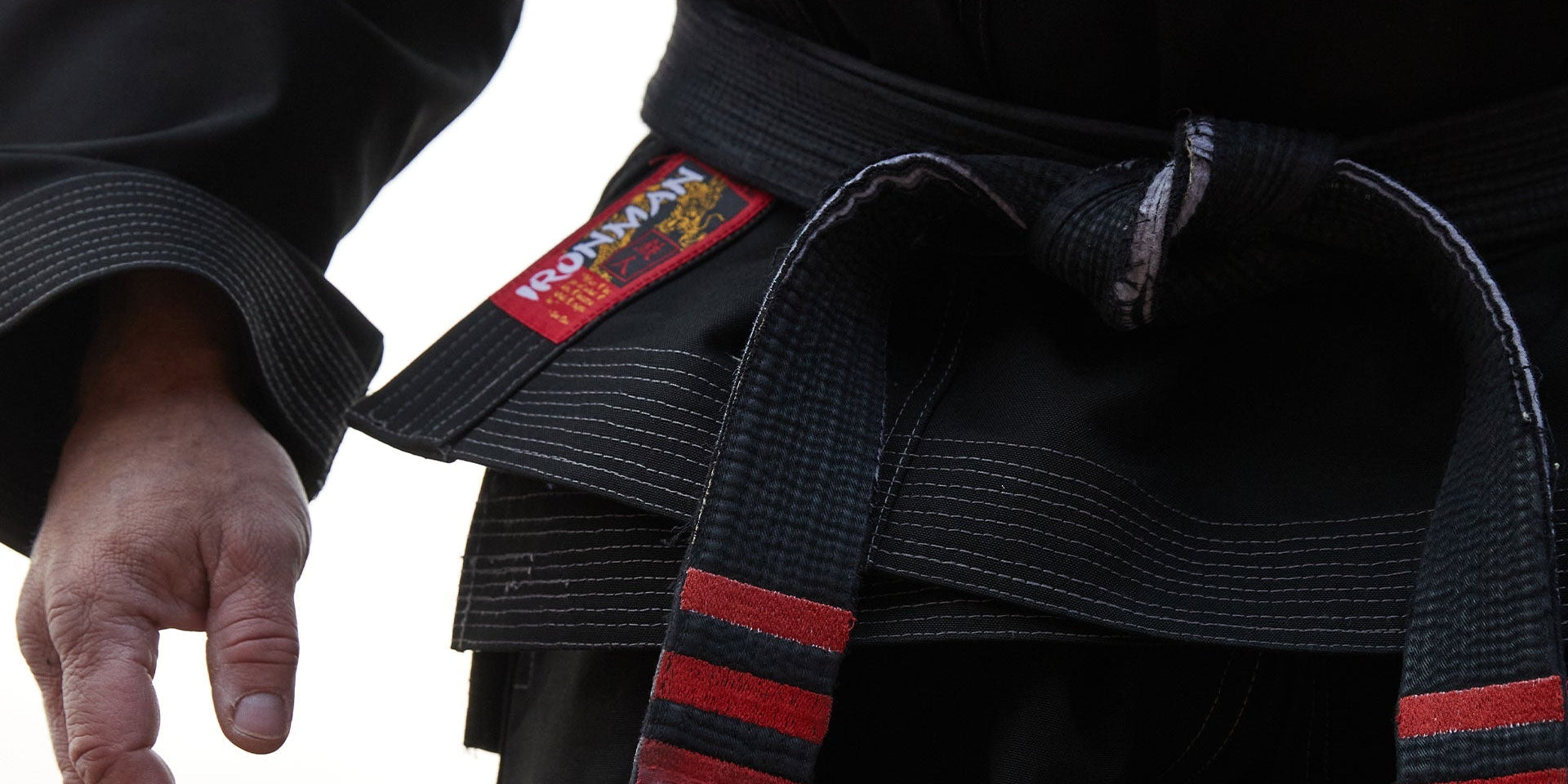 closeup of martial arts belt