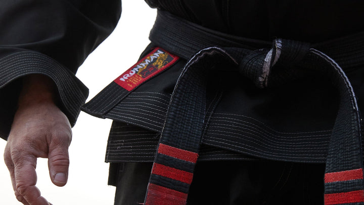 closeup of martial arts belt