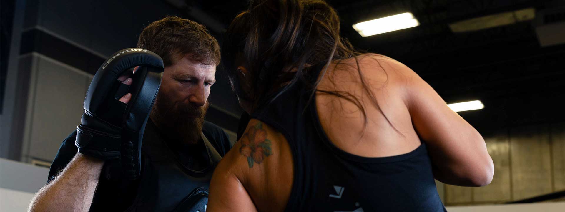 Woman in Brave gloves