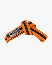Gameness Youth Ultra-Light Striped Competition Belt Orange Black