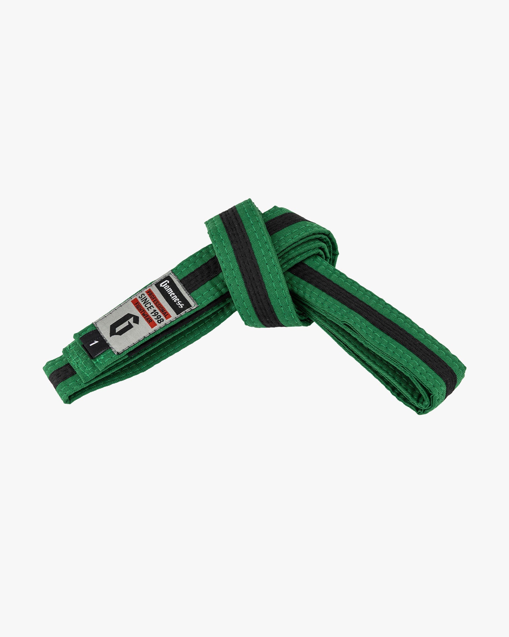 Gameness Youth Ultra-Light Striped Competition Belt Green Black