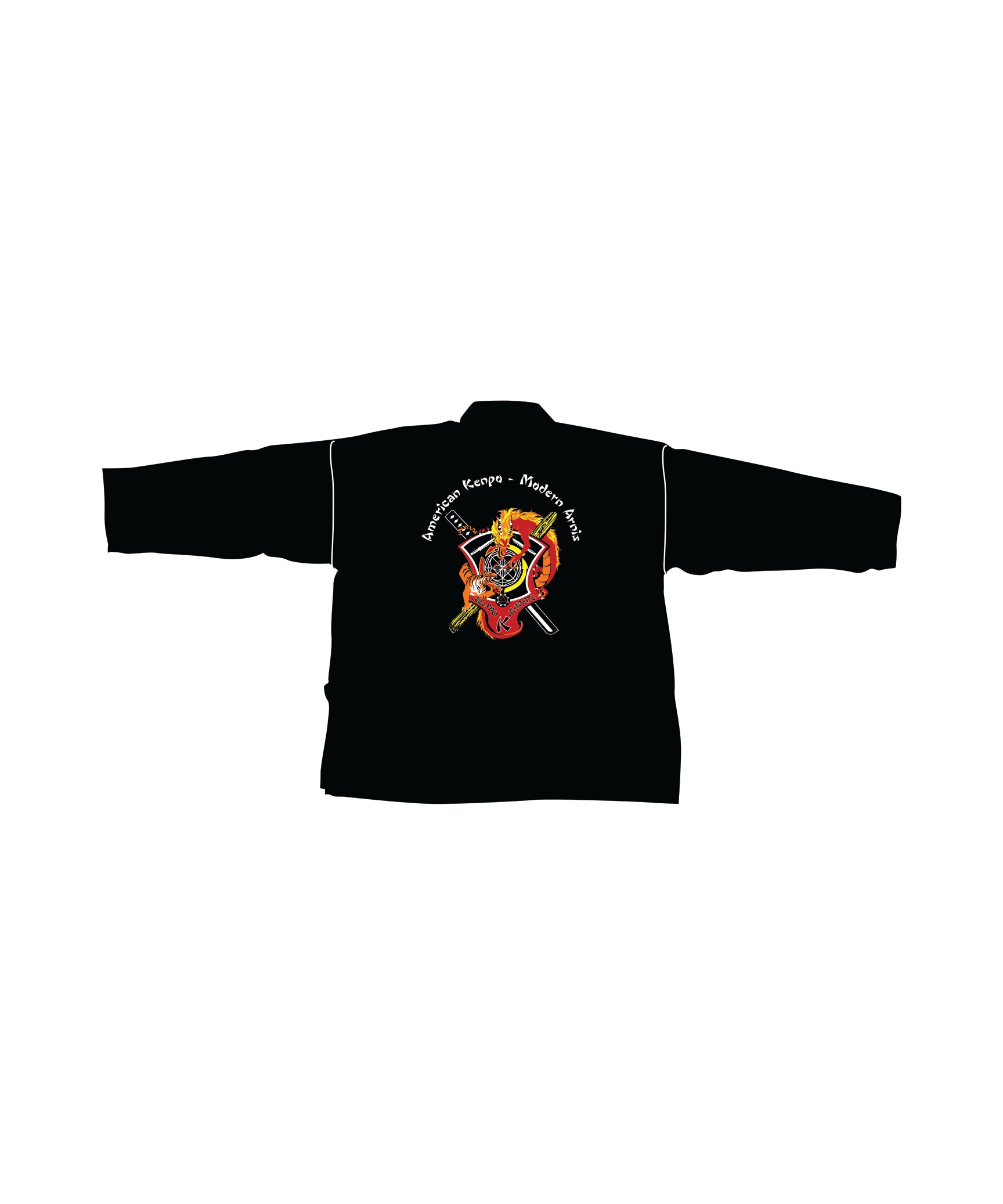 6oz Lightweight Student Jacket Custom, Black