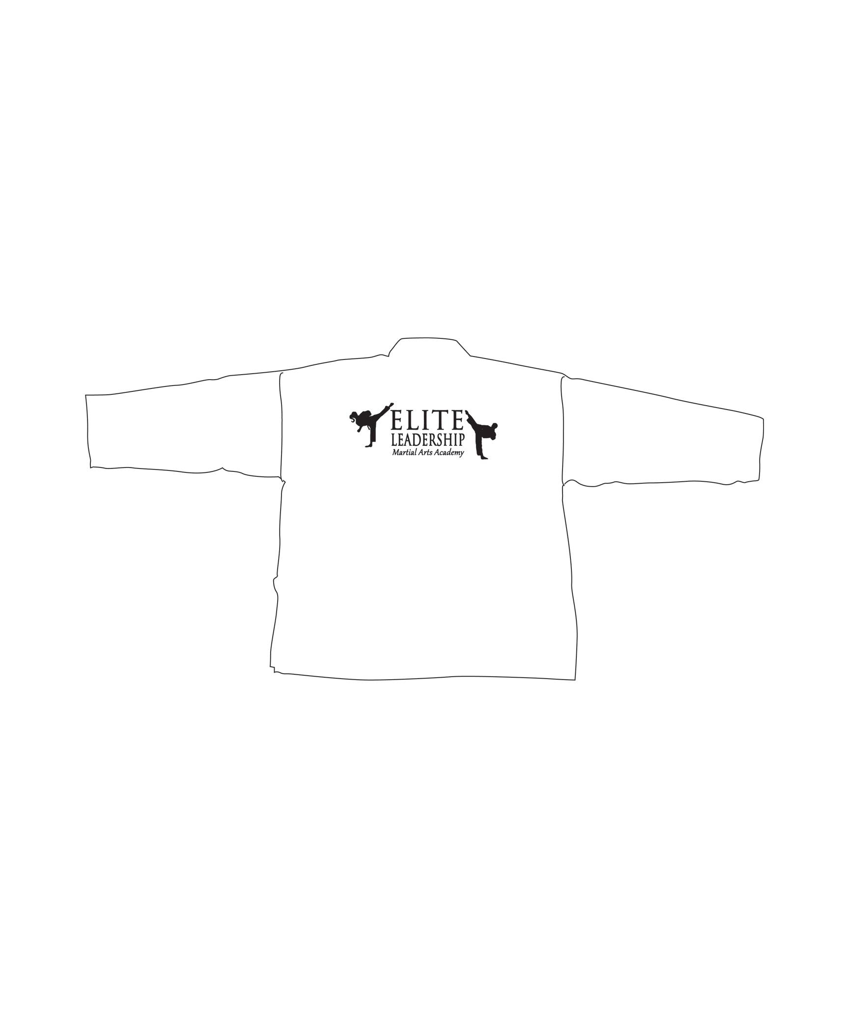 Student Elastic Uniform, White