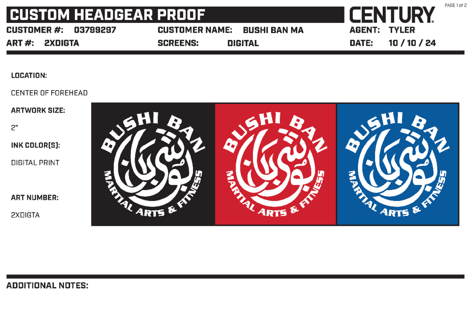 Custom Headgear, Blue