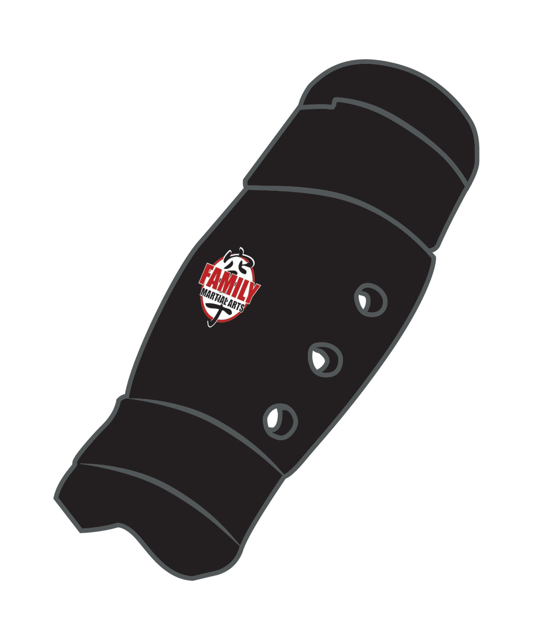 Shin Guard Custom, Black