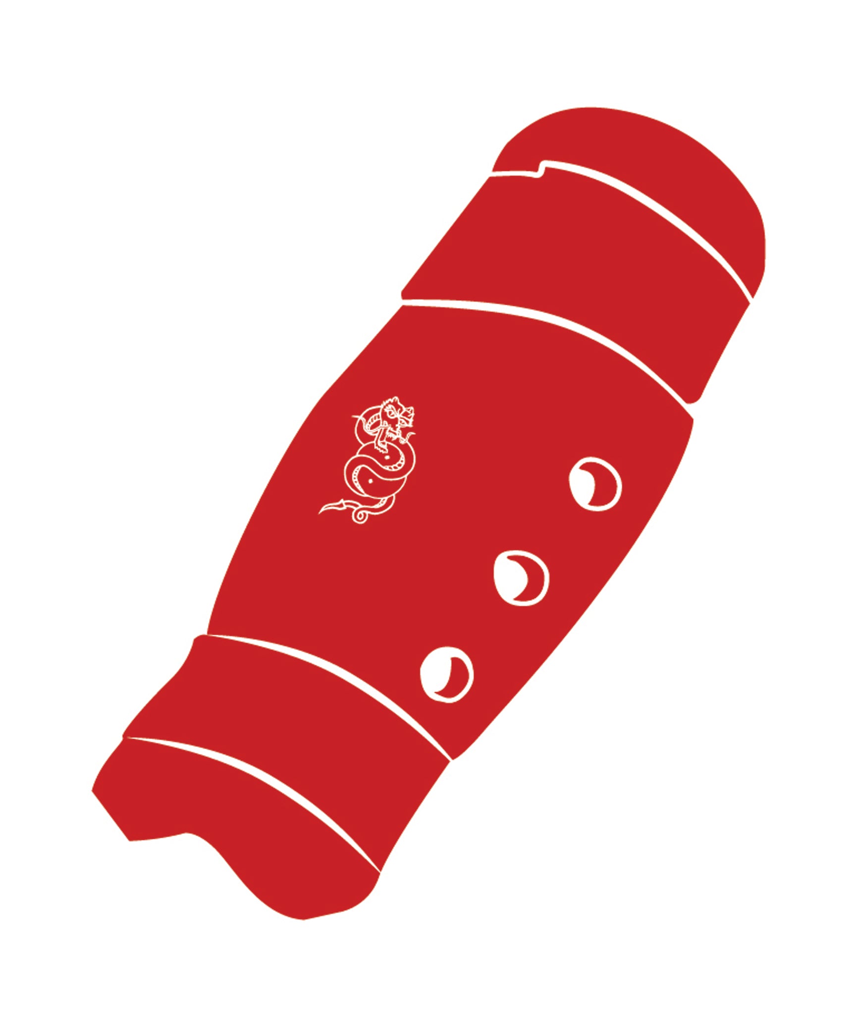 Shin Guard Custom, Red
