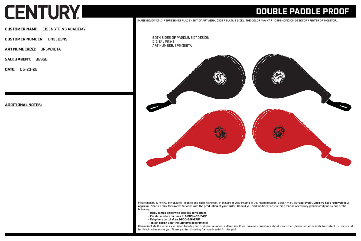 ADULT DOUBLE PADDLE CUSTOM, Black