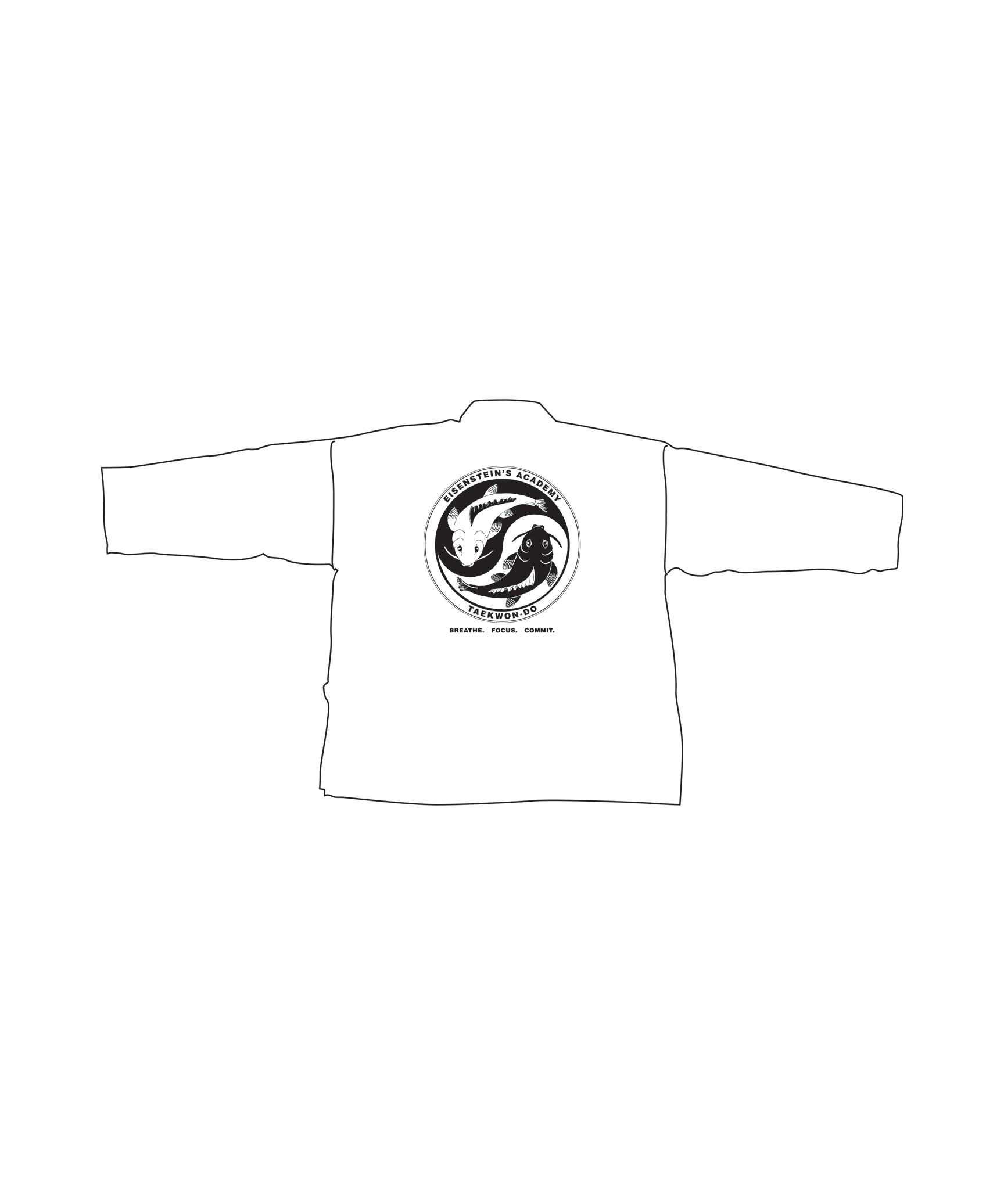 Student Elastic Uniform, White