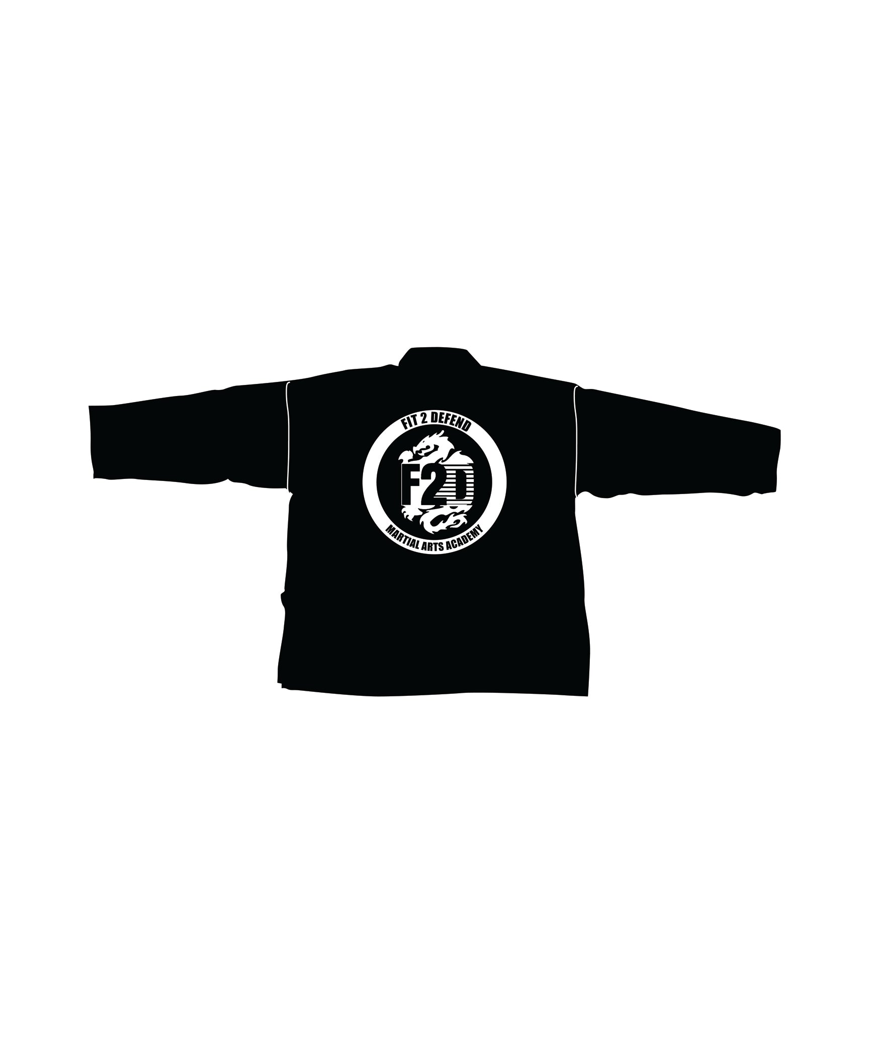 6oz Lightweight Student Jacket Custom, Black