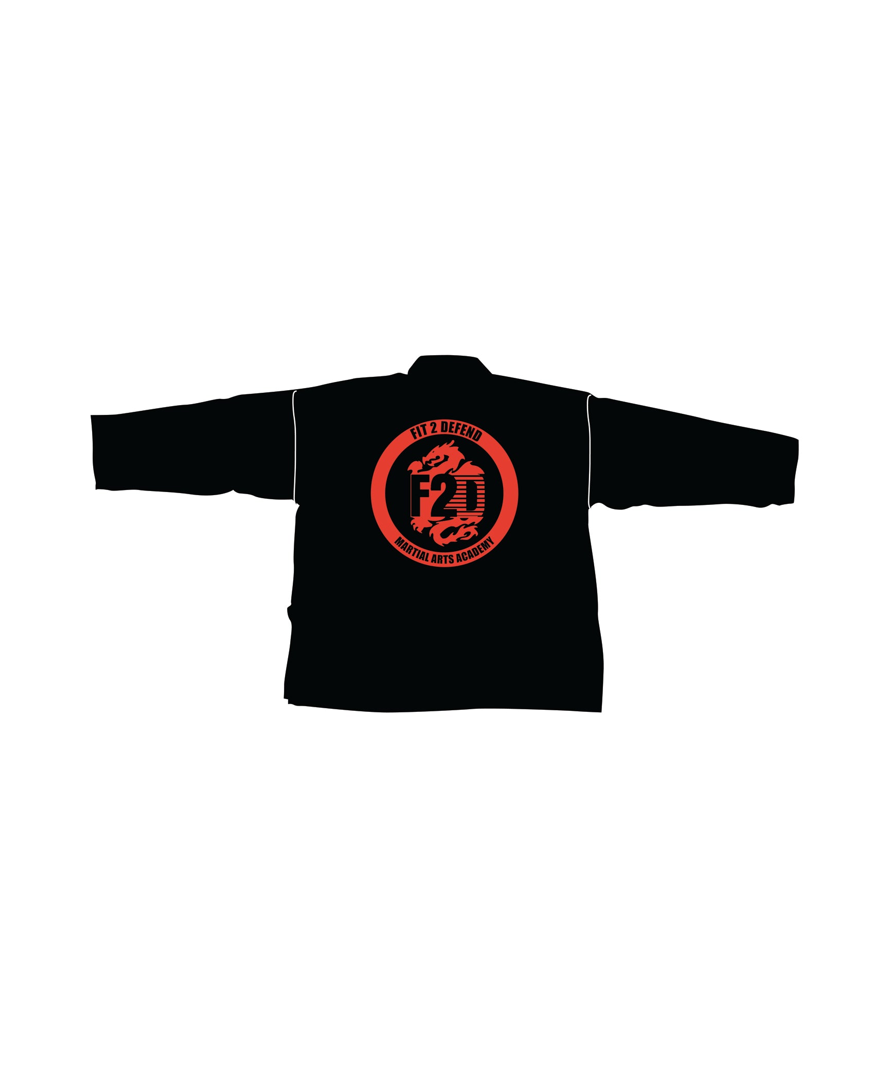6oz Lightweight Student Jacket Custom, Black