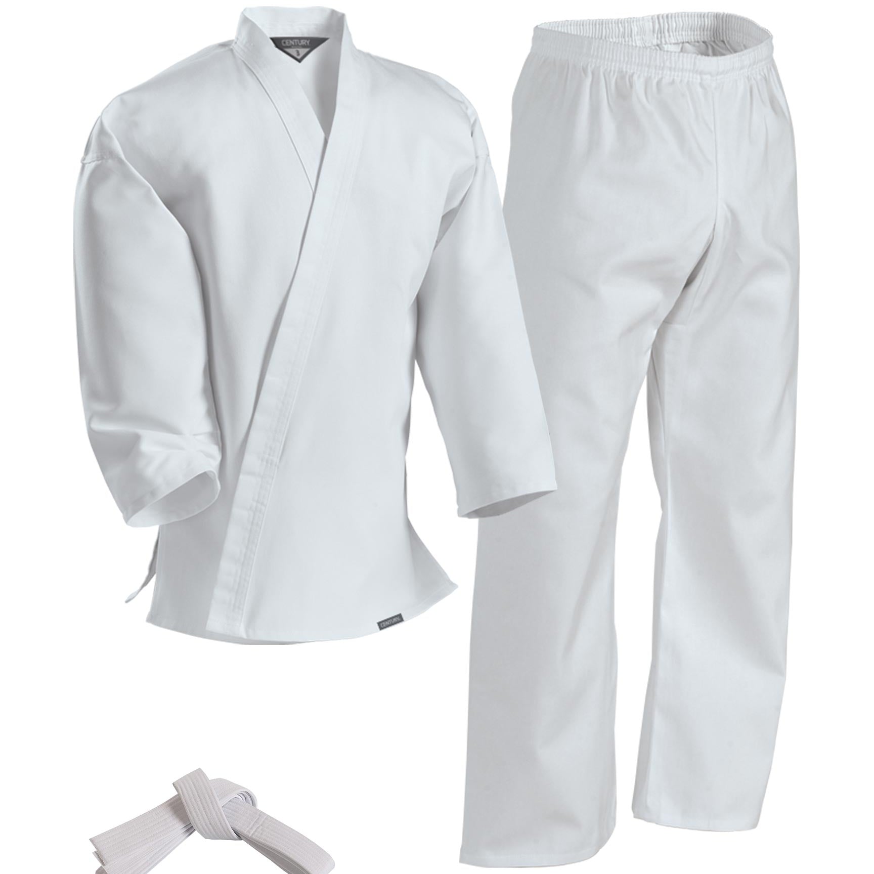 Traditional 7 oz. AKKA Uniform with Elastic Pants White