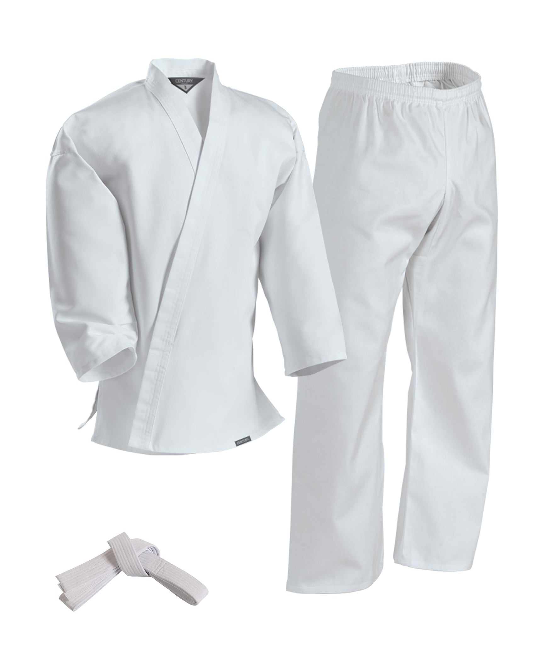 Traditional 7 oz. AKKA Uniform with Elastic Pants White