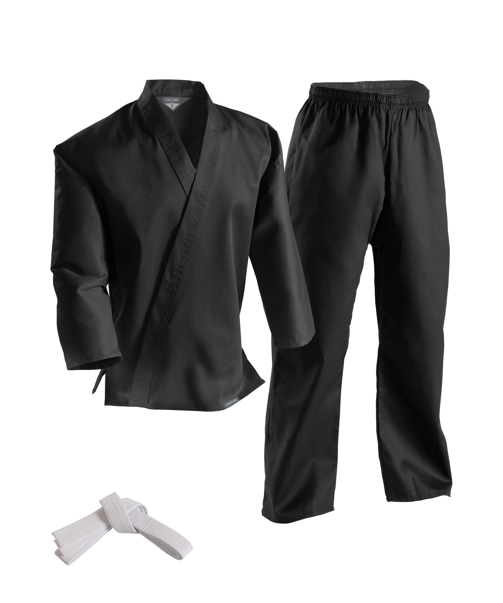 Traditional 7 oz. Villari Uniform with Elastic Pants Black