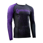 Gameness Men's Long Sleeve Pro Ranked Rash Guard Purple