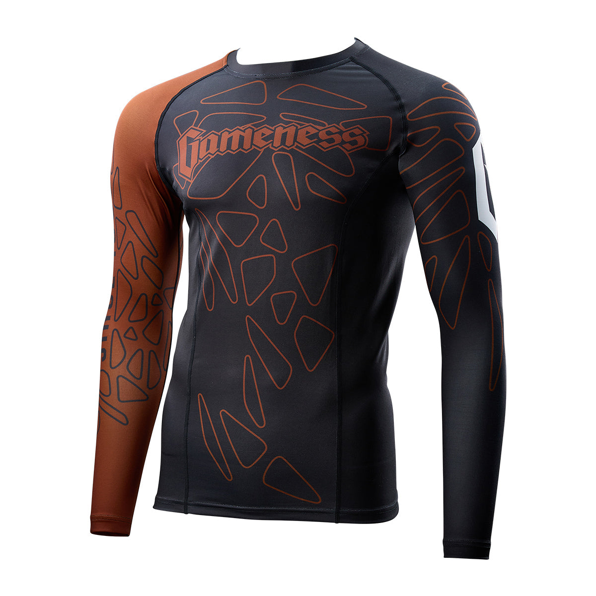 Gameness Men's Long Sleeve Pro Ranked Rash Guard