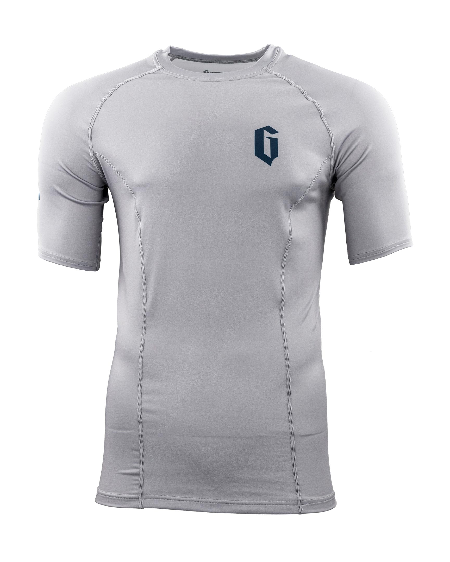 Gameness Mens Short Sleeve Solid Rash Guard