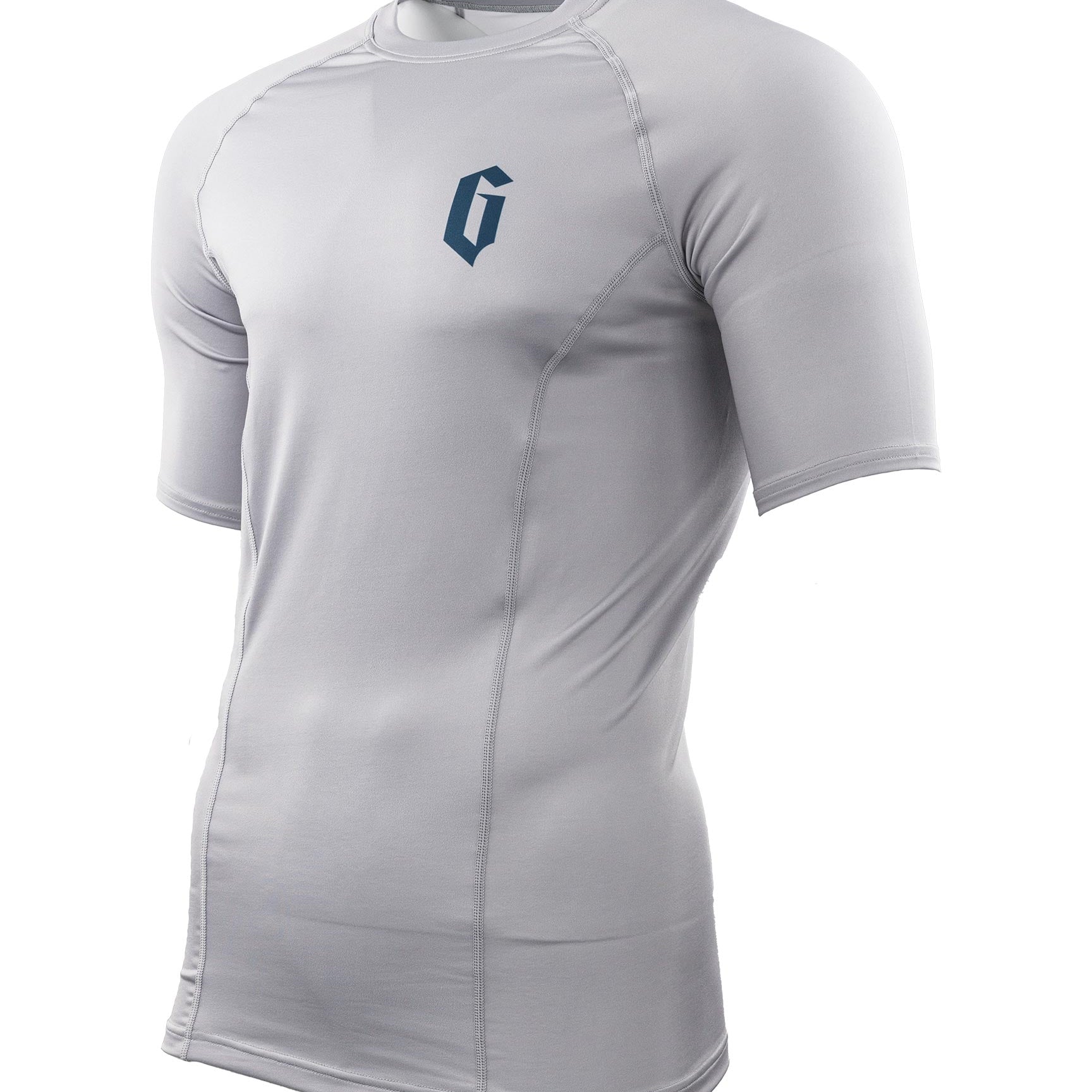 Gameness Mens Short Sleeve Solid Rash Guard