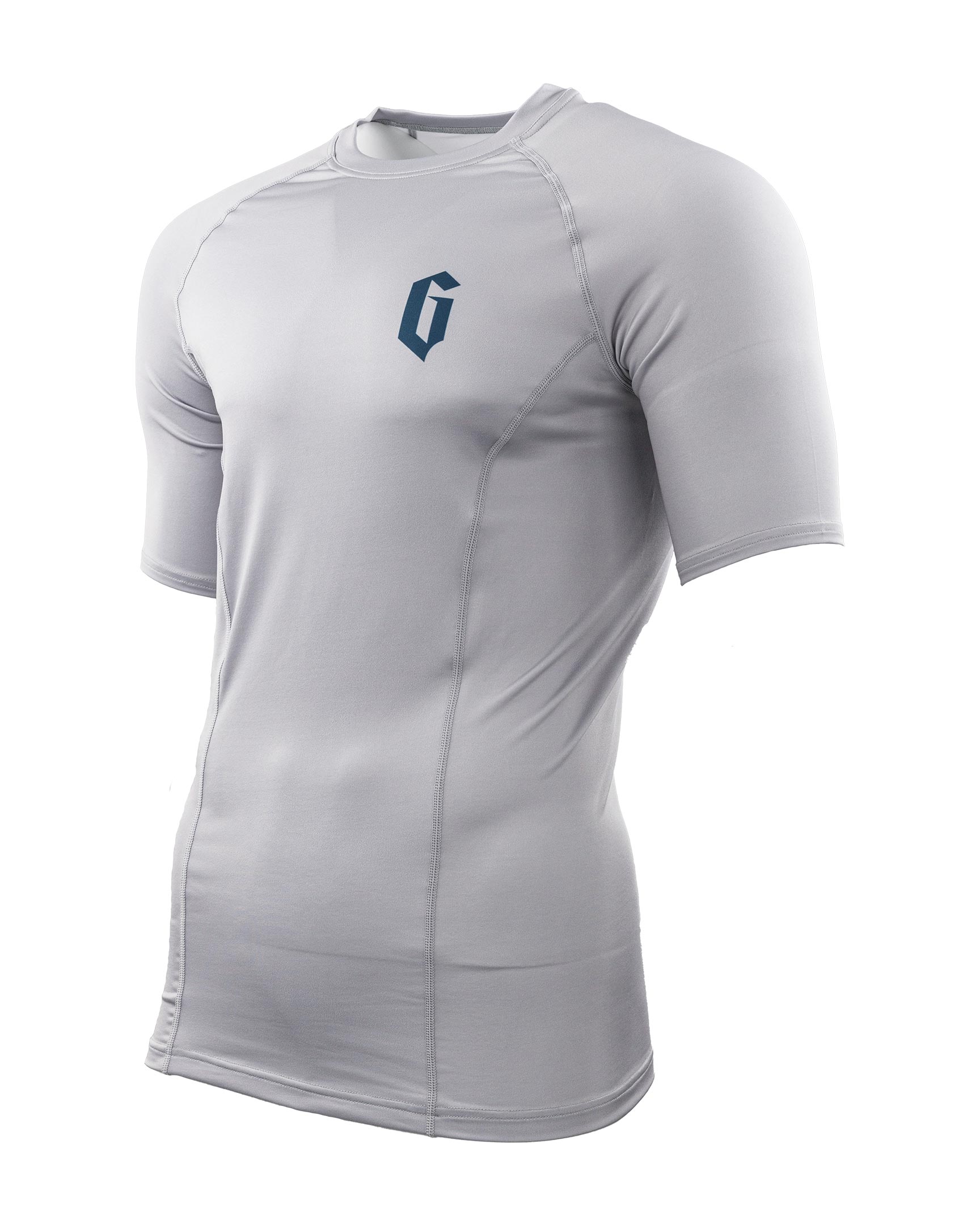 Gameness Mens Short Sleeve Solid Rash Guard