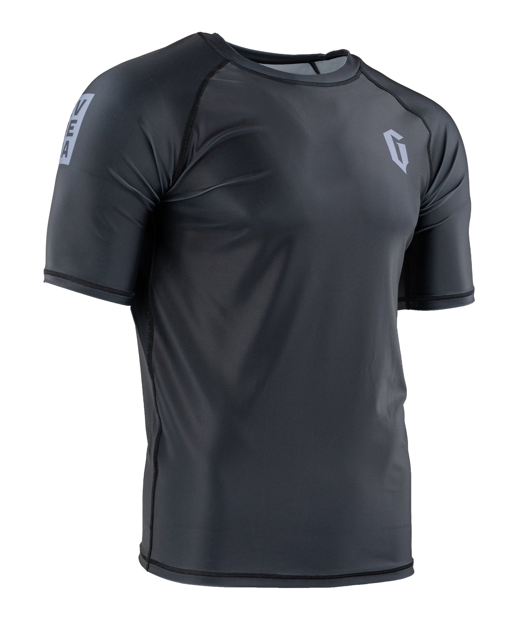 Gameness Evreda Short Sleeve Rash Guard Black Grey