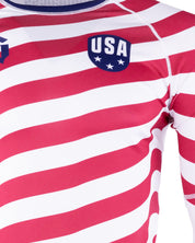 Gameness USA Stripes Short Sleeve Rash Guard