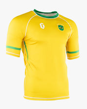Gameness Brazil Short Sleeve Rash Guard Yellow