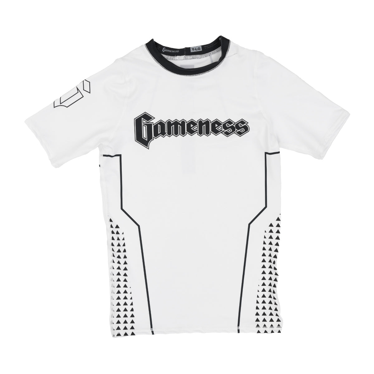 Gameness Youth Short Sleeve Ranked Rashguard White