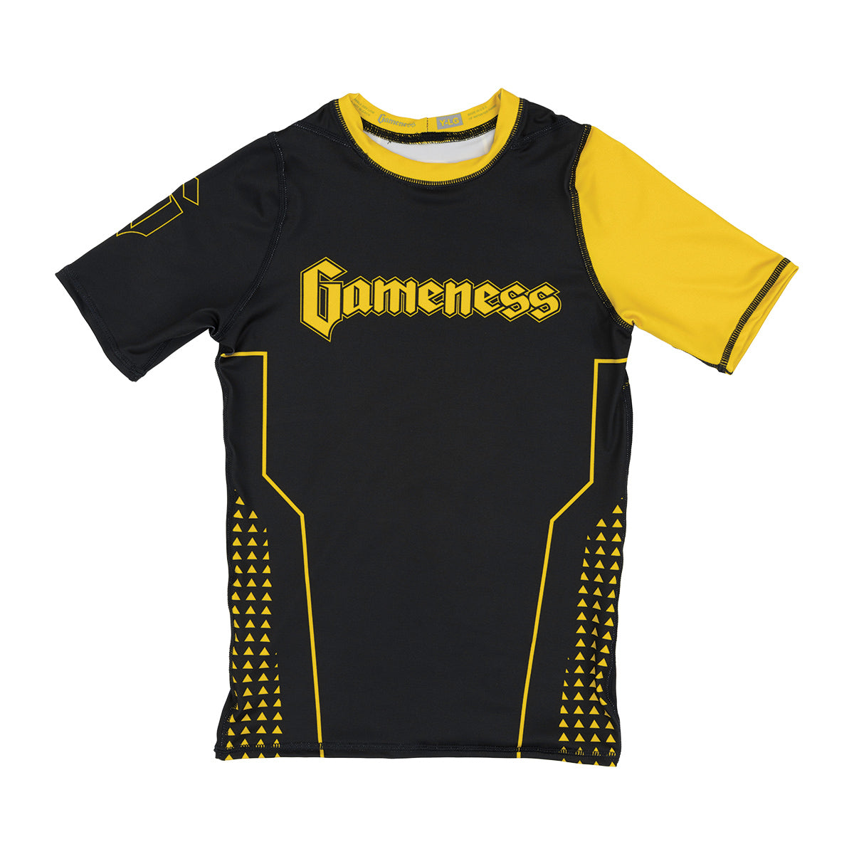 Gameness Youth Short Sleeve Ranked Rashguard Yellow