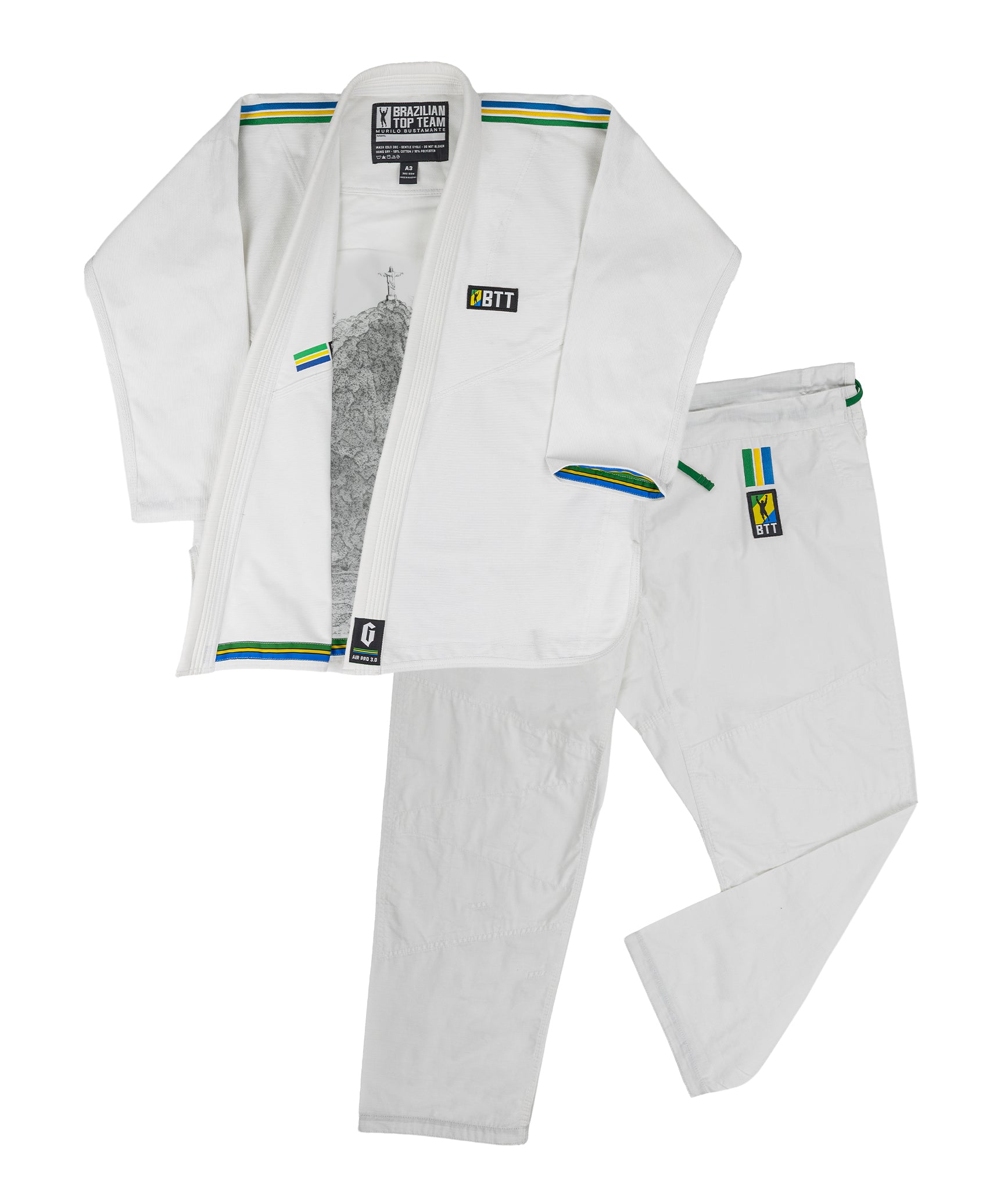 Gameness Men's Air Pro Gi 3.0 BTT White