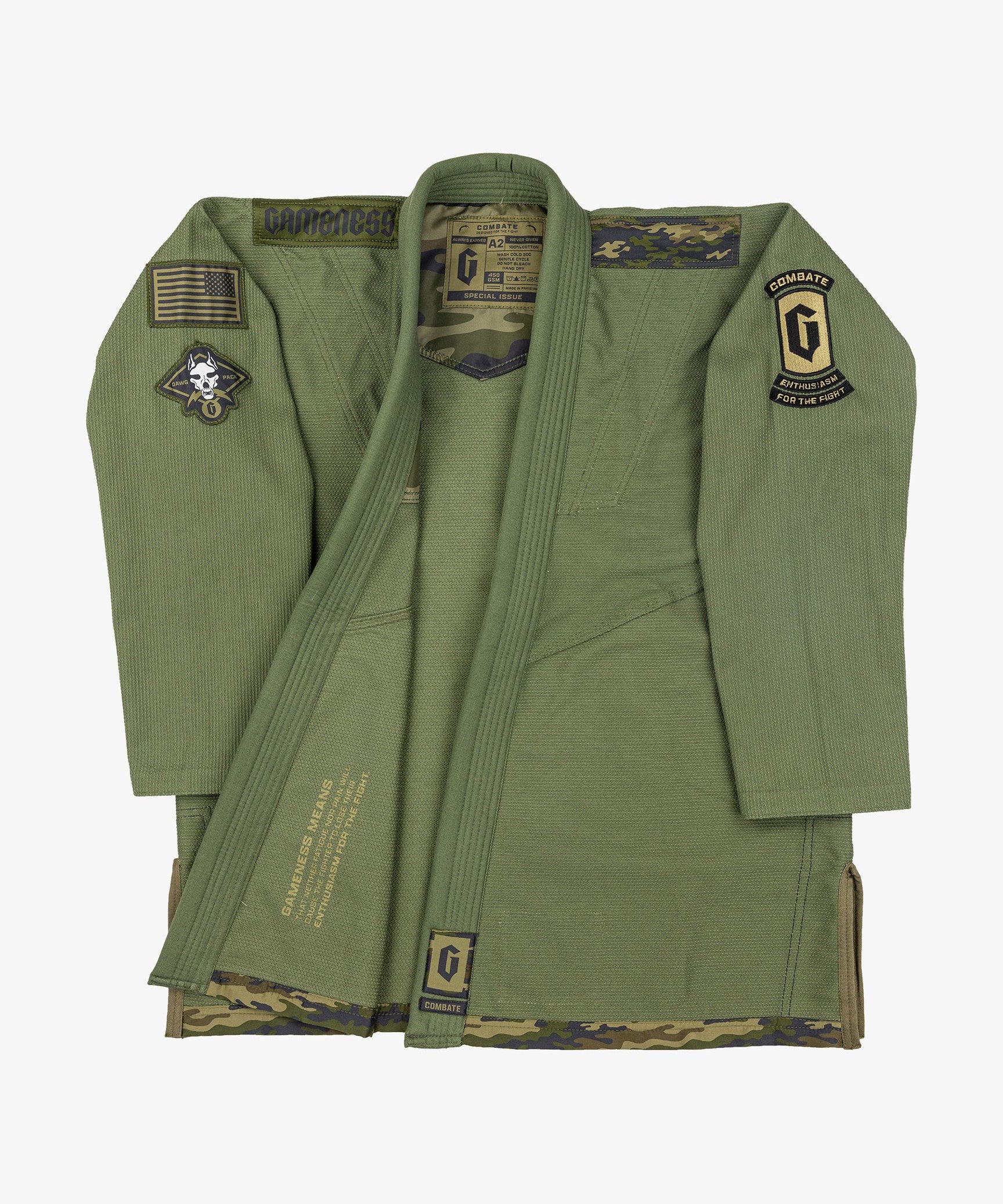 Gameness Men's Combate Gi Rifle Green