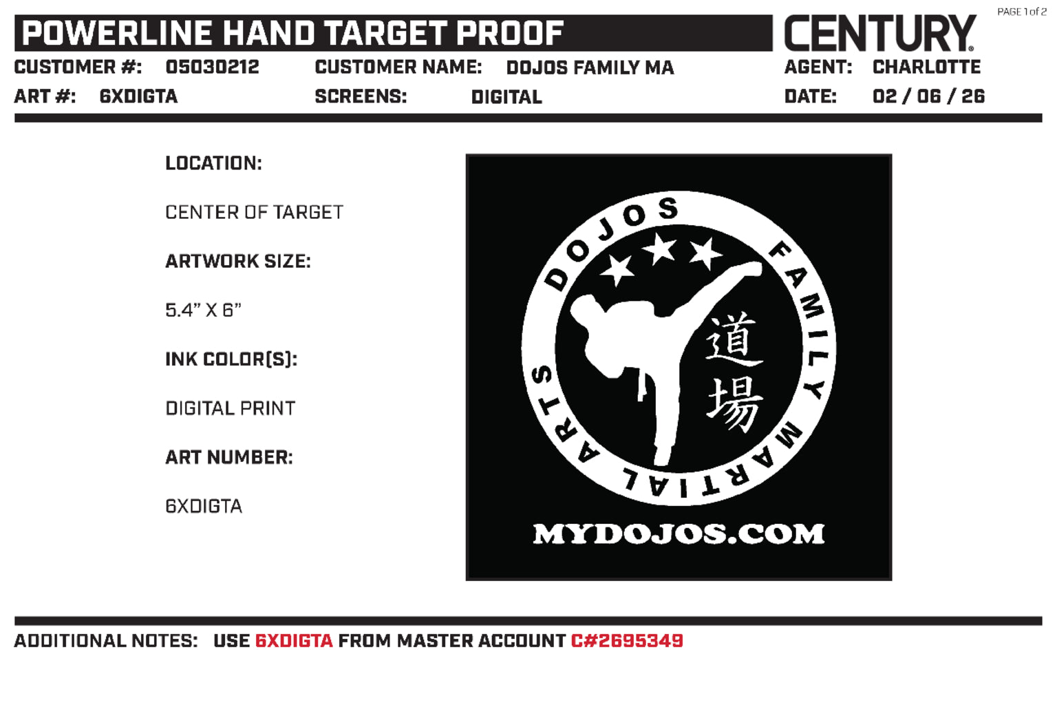CUSTOM HAND TARGET Black, Blue