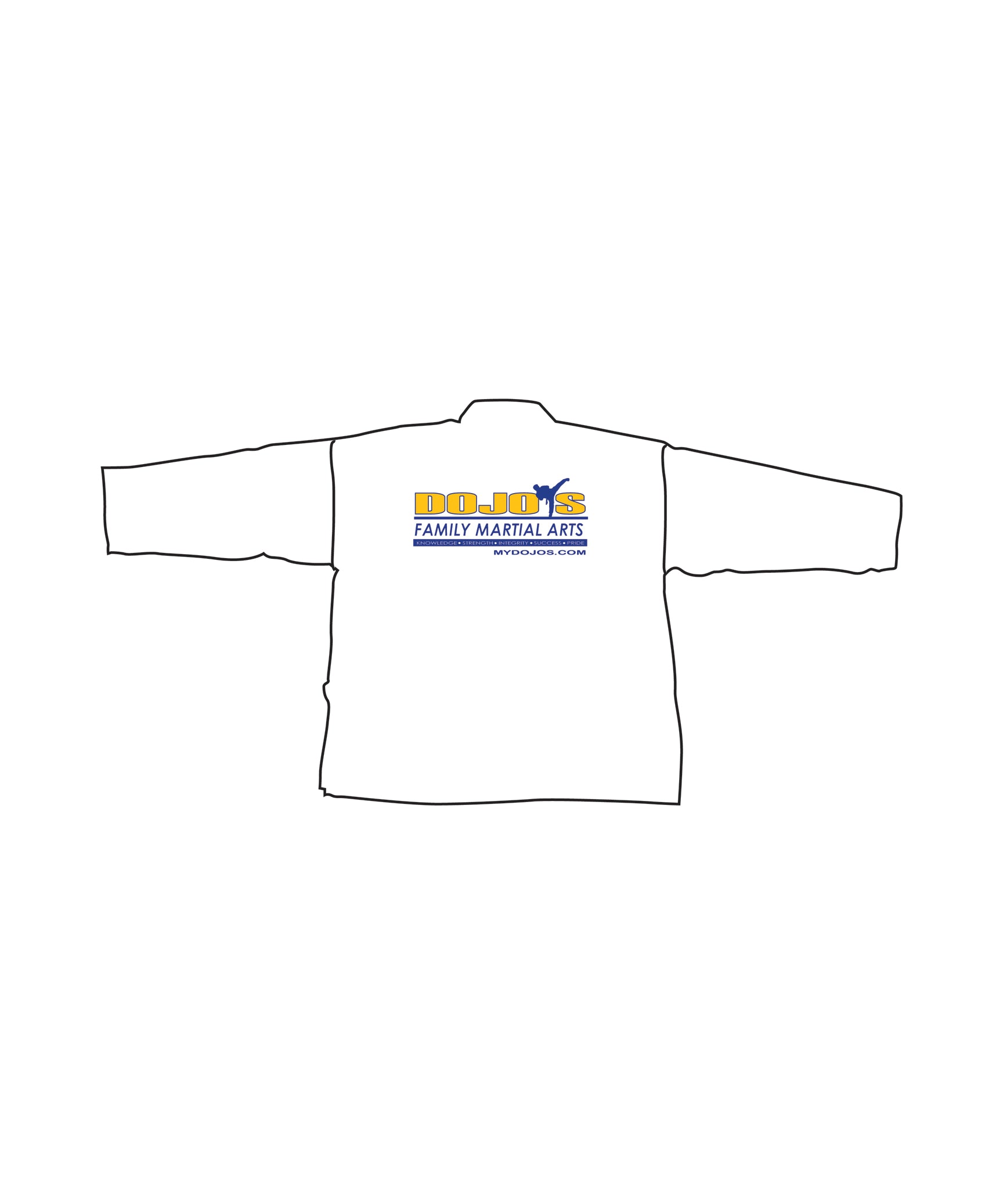 Student Elastic Uniform, White