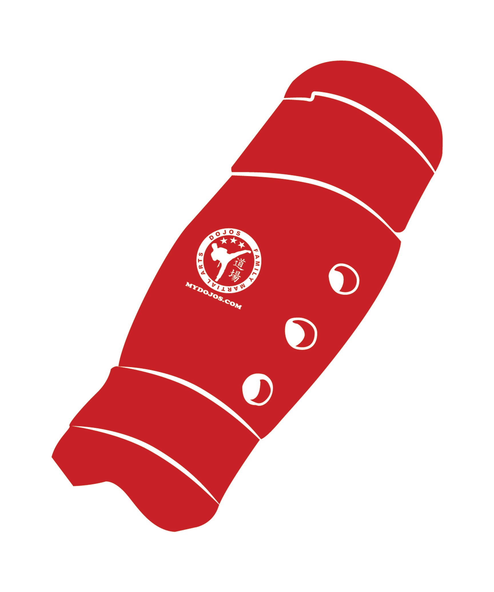 Shin Guard Custom, Red