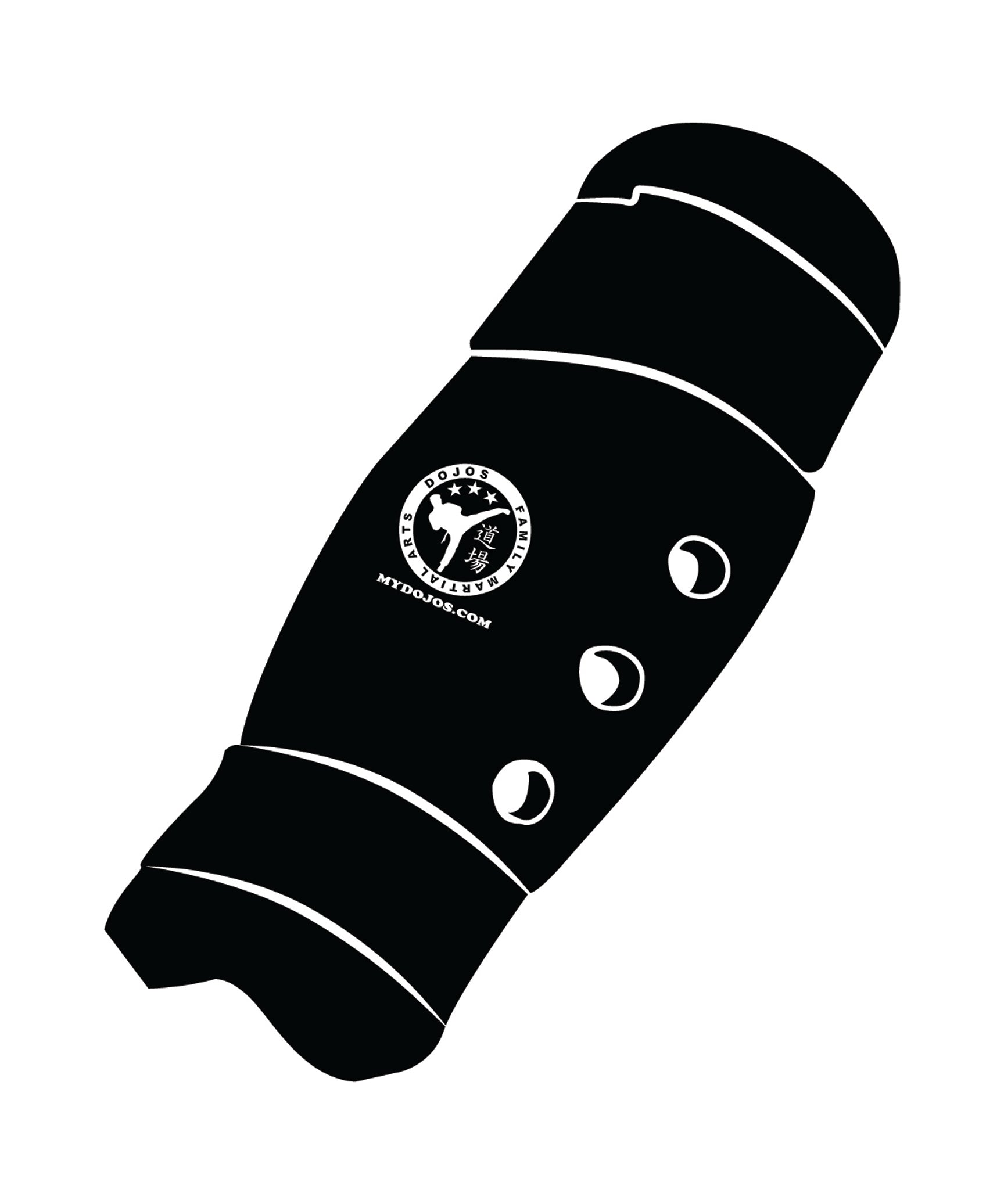 Shin Guard Custom, Black