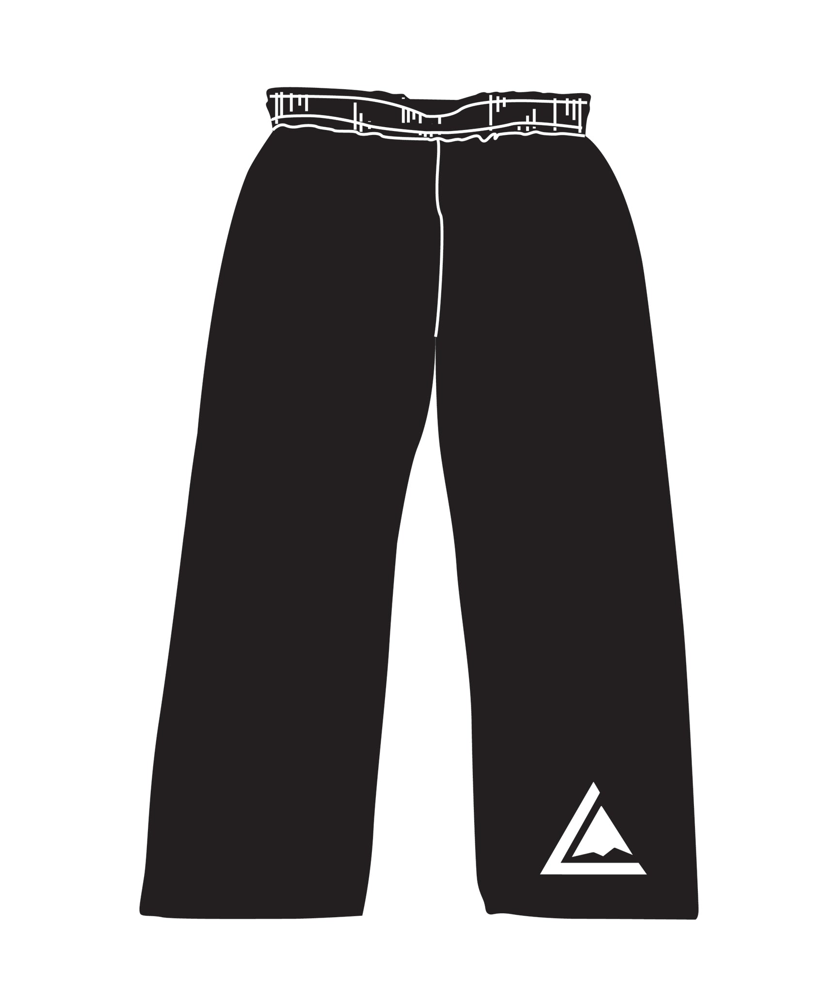 Elastic Student Pant, Black