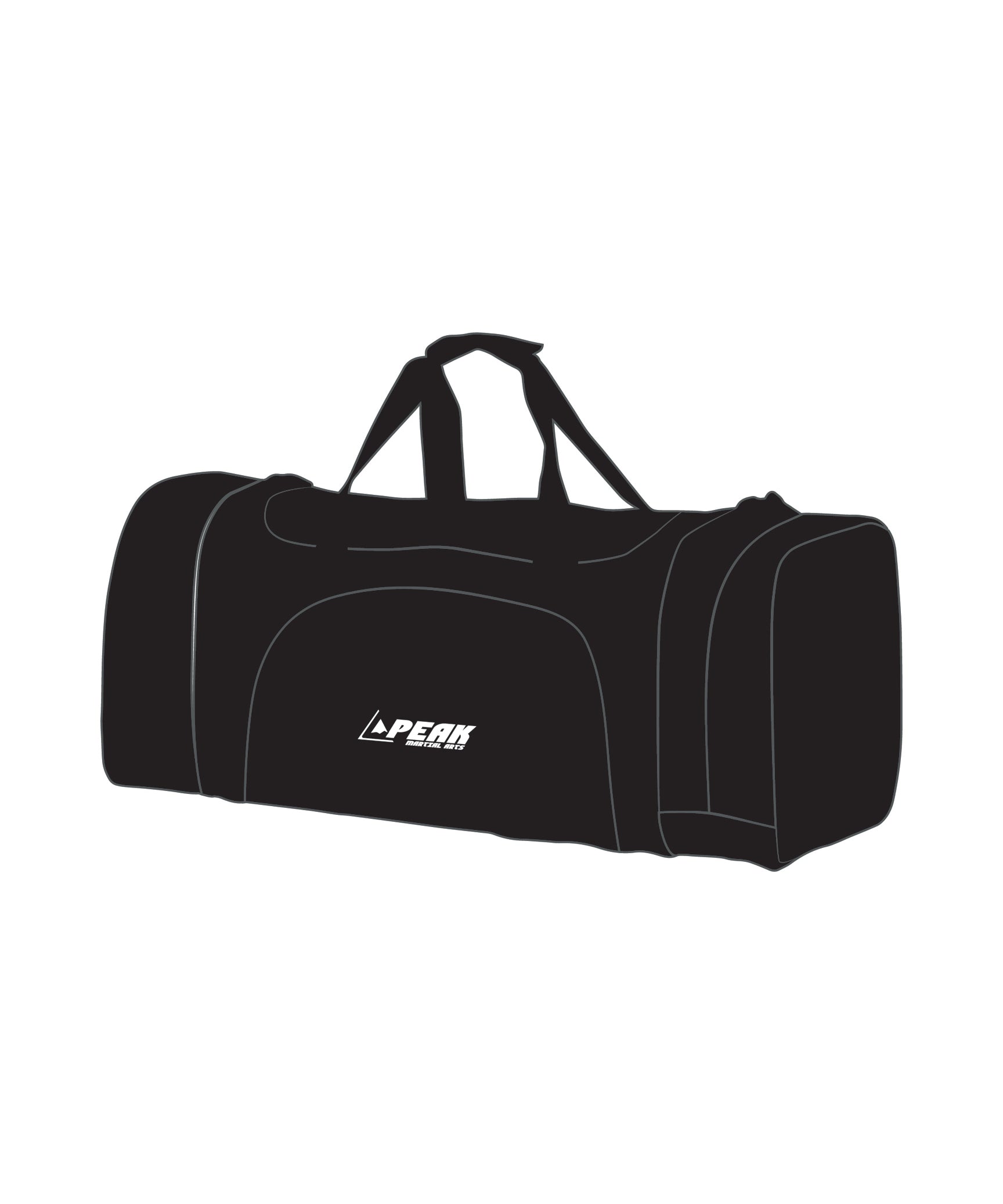 CUSTOM DUFFLE BAG BLK, Black