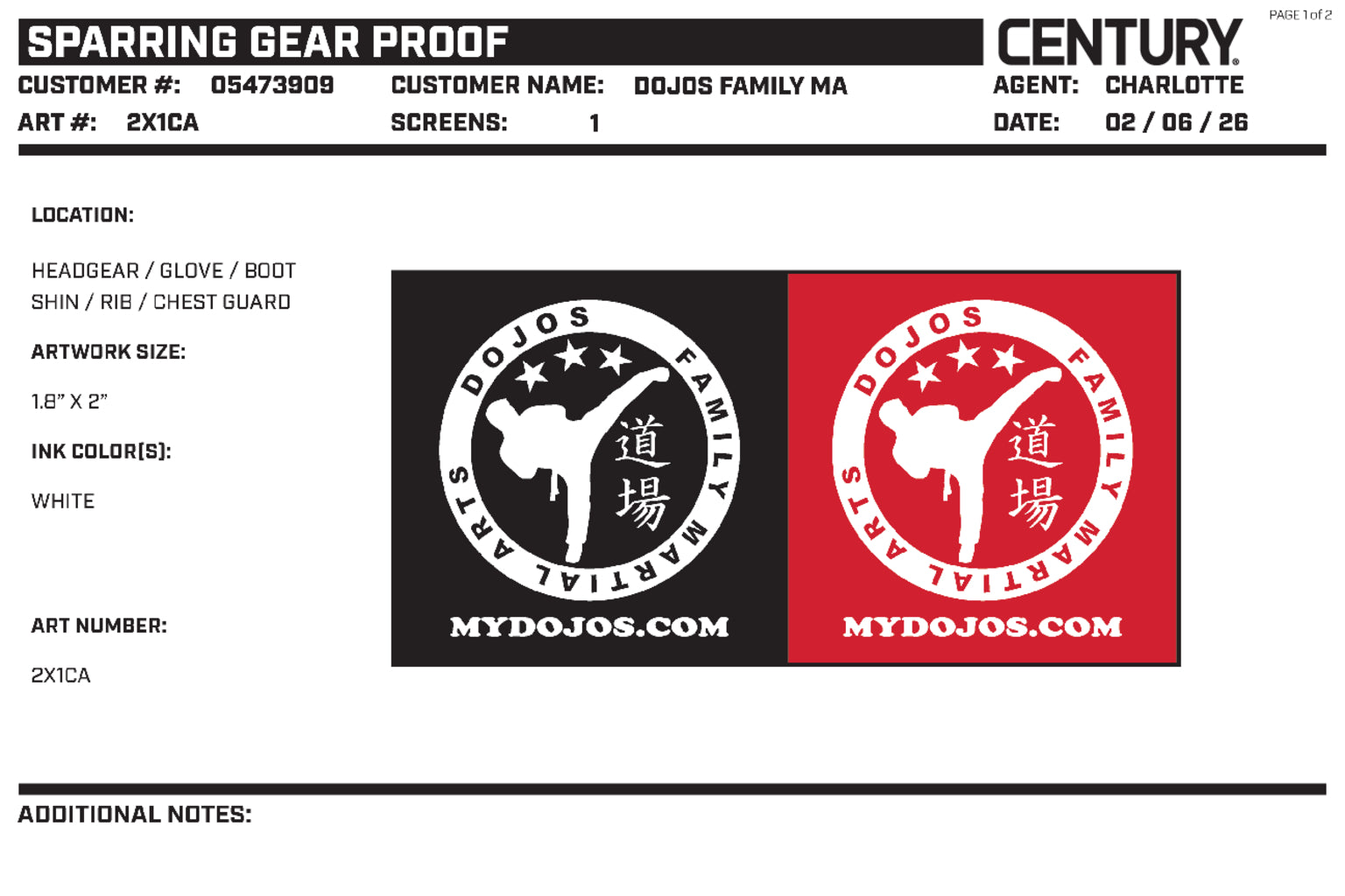 Century Glove Blank, Red