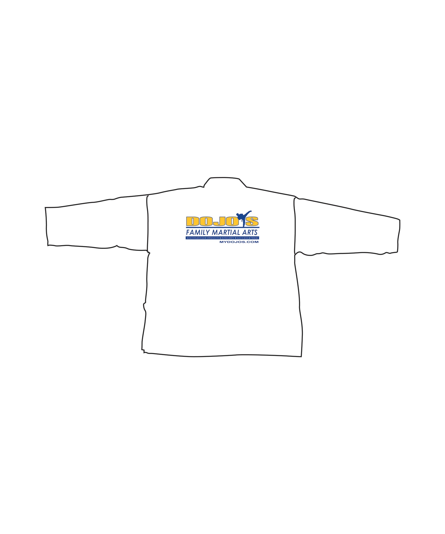 Student Elastic Uniform, White