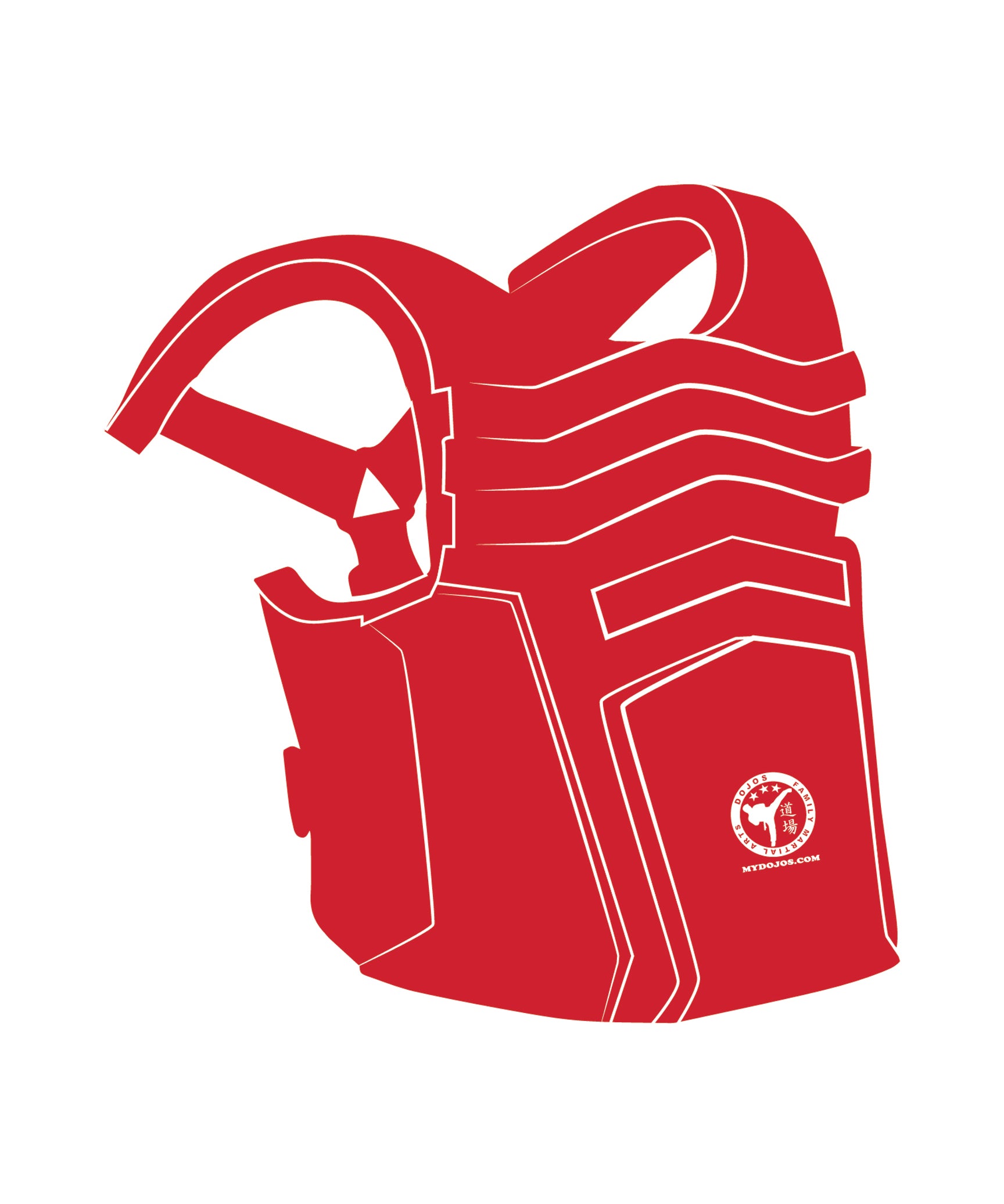 P2 Chest Guard - Custom, Red