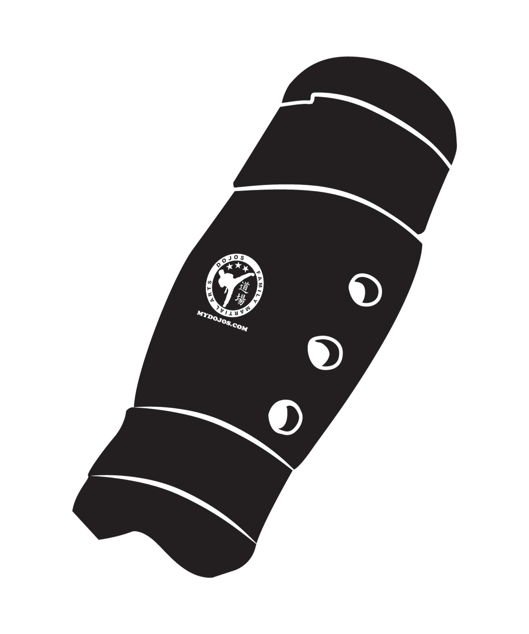 Shin Guard Custom, Black