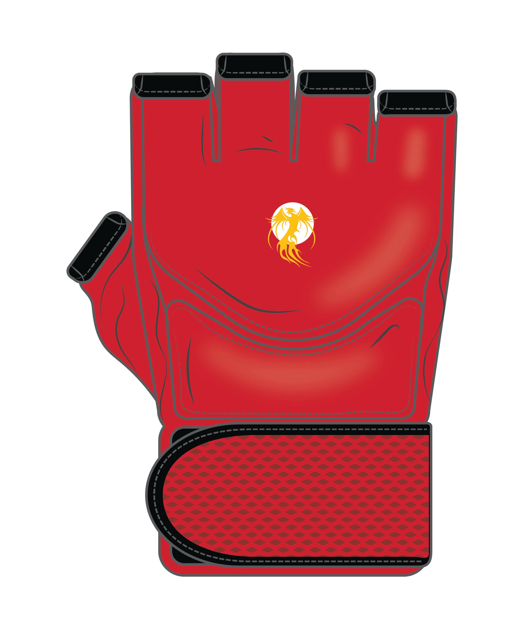 Mma Glove Custom, Red