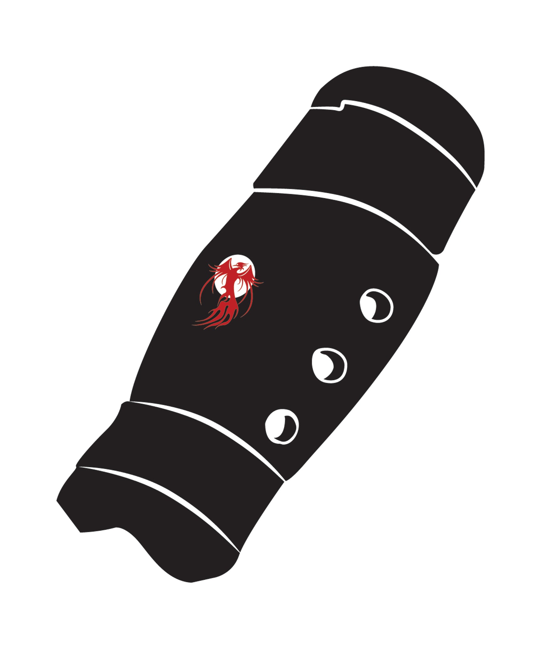 Shin Guard Custom, Black