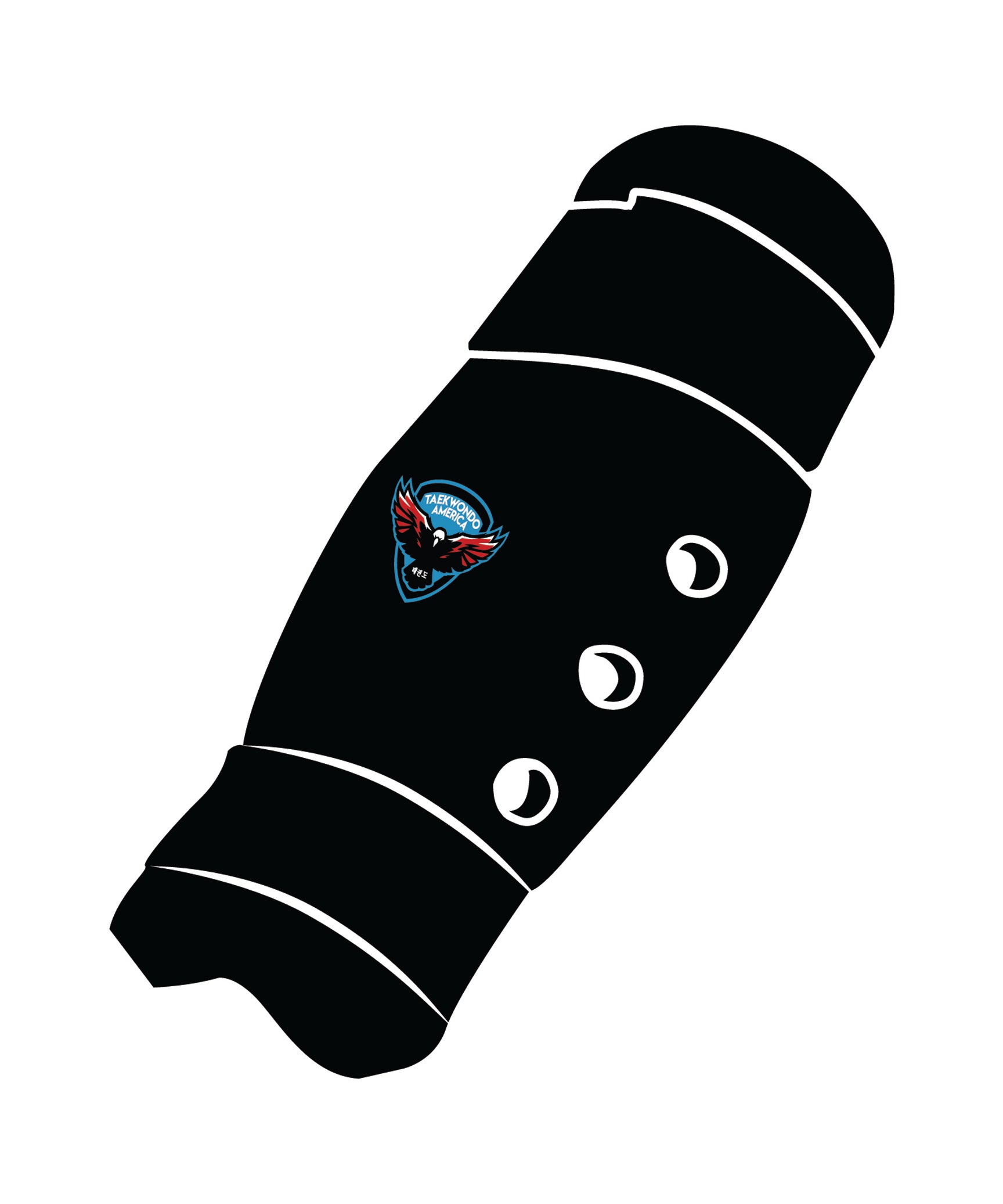 Shin Guard Custom, Black