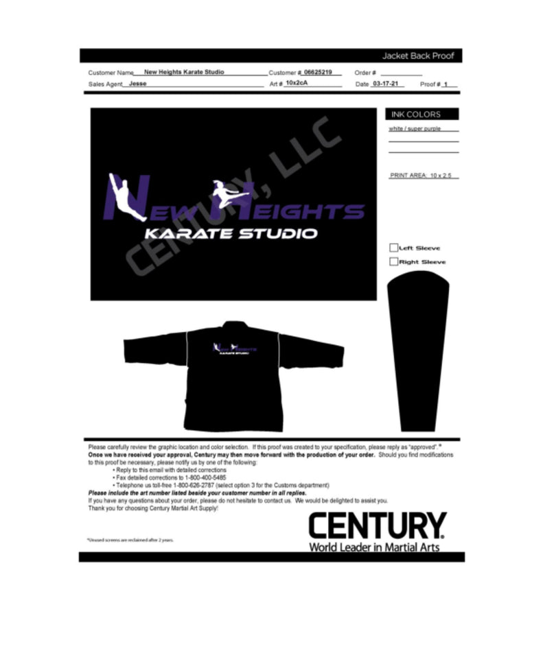 Student Elastic Uniform, Black