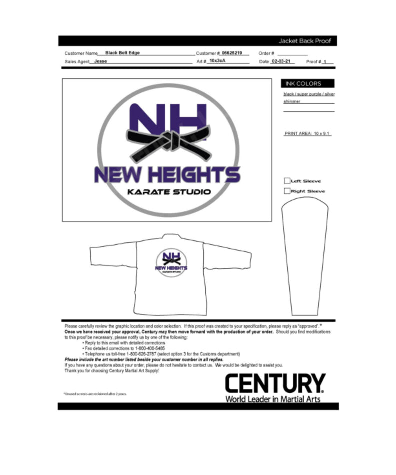 Student Elastic Uniform, White