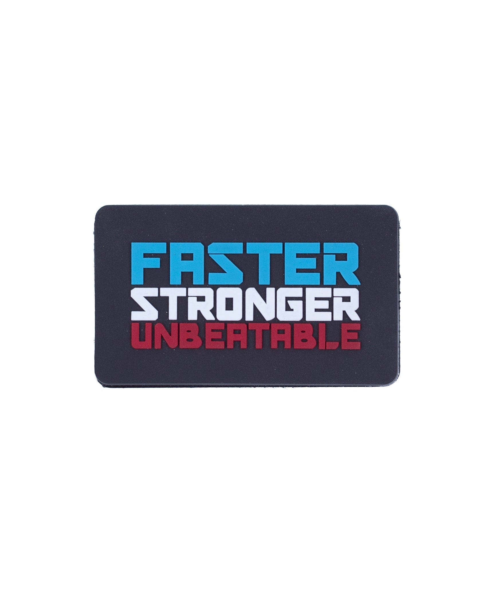 Punok Faster Stronger Unbeatable Patch Black