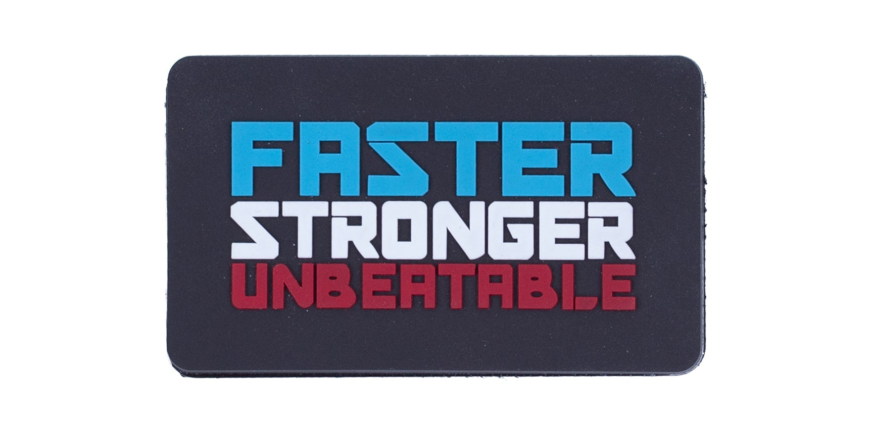 Punok Faster Stronger Unbeatable Patch Black