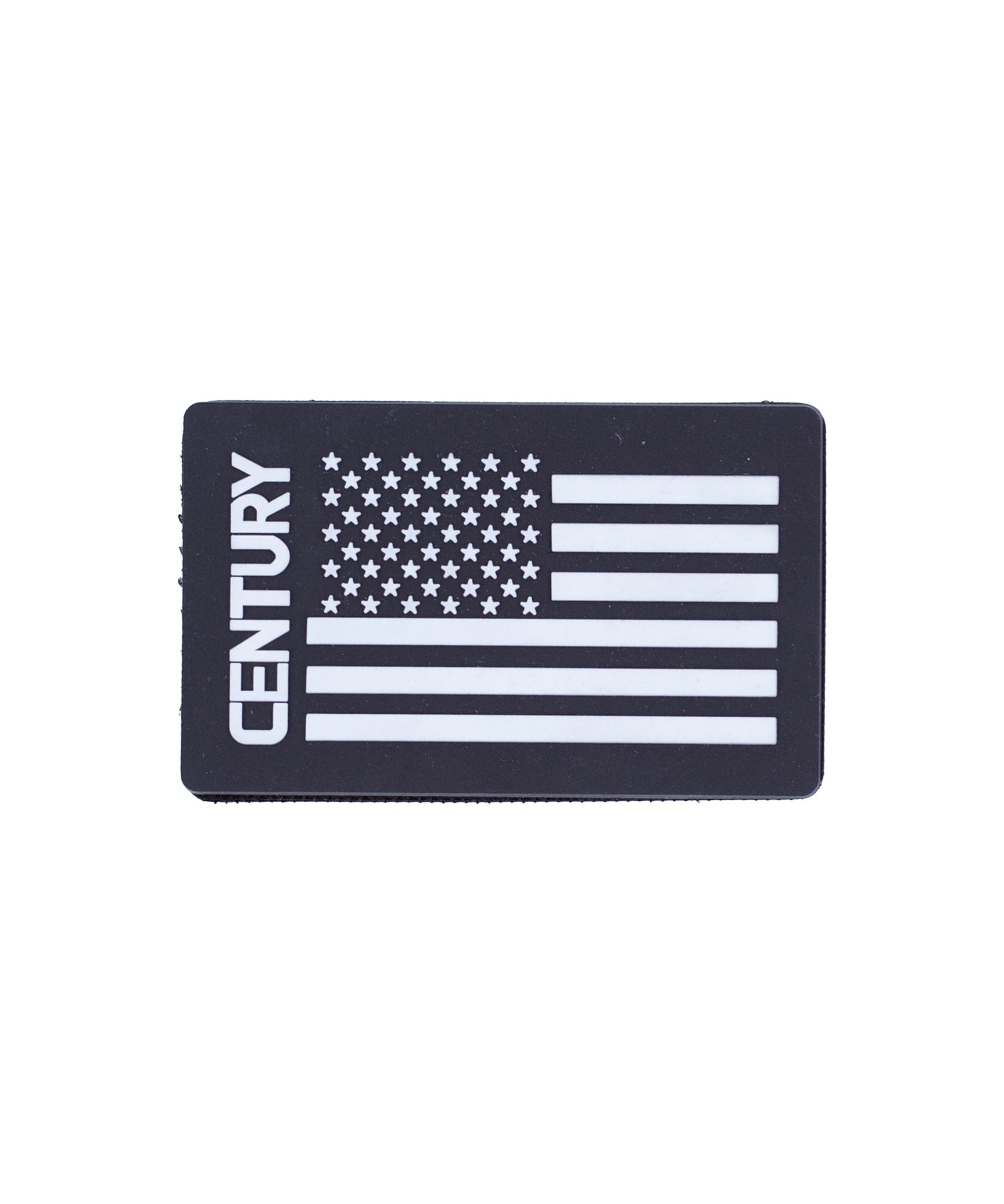 Century USA Flag Rubber Patch Black