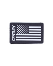 Century USA Flag Rubber Patch Black