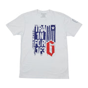 Gameness Train for Life Flag Tee White